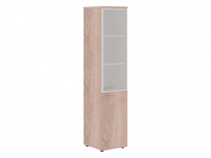Офисная мебель Xten Шкаф колонка комбинированая с топом (алюм. рама) XHC 42.7